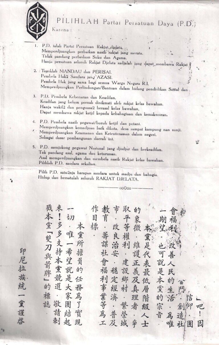 akrara cina dalam partai Daya